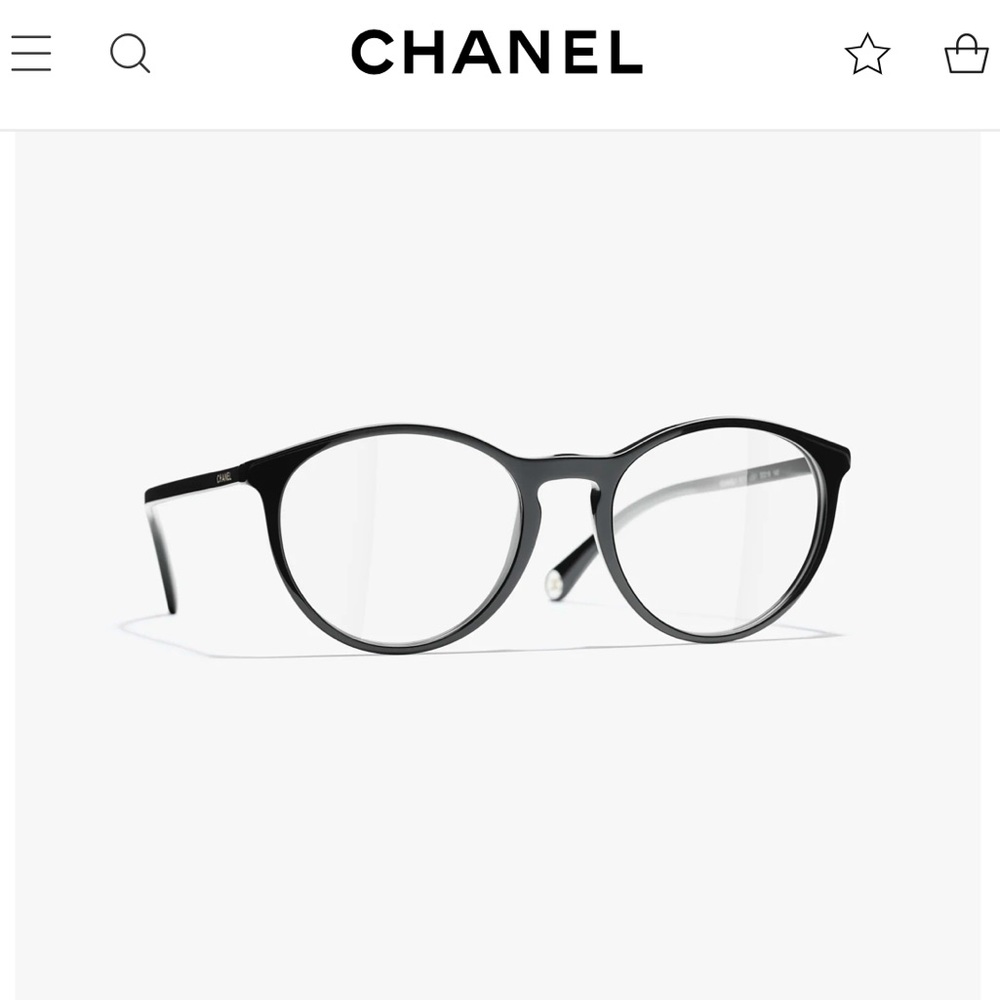 Chanel PANTOS EYEGLASSES Acetate Black CH 3413 C 501 49/19/140 Eyewear Frame